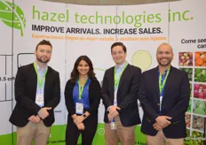 The team of Hazel Technologies exhibits at PMA for the first time. Pat Flynn, Claudia Sanchez, Ken Kurita and Mario Cervantes.